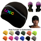 Fleece Lined Warm Beanie with Reflective Strip