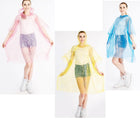 Travel Disposable Rain Poncho With Ball Case And Clip
