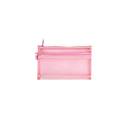 Double-Layer Mesh Zipper Stationery Bag
