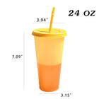 24 Oz Color Changing Cups