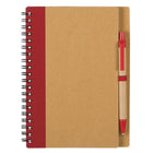 Kraft Cover Spiral Notebook With Pen