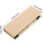 Long Box Sticky Note Set With Ruler And Pen