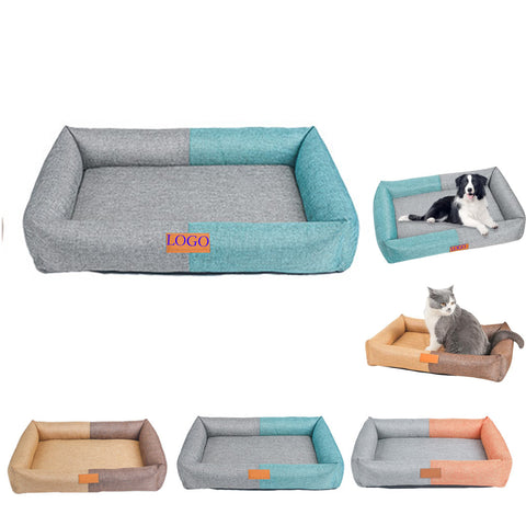Removable & Washable Linen Pet Mat