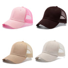 Cotton Mesh Baseball Cap Embroidery Customization