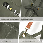 Adjustable Denim Bib Work Apron-Full Color