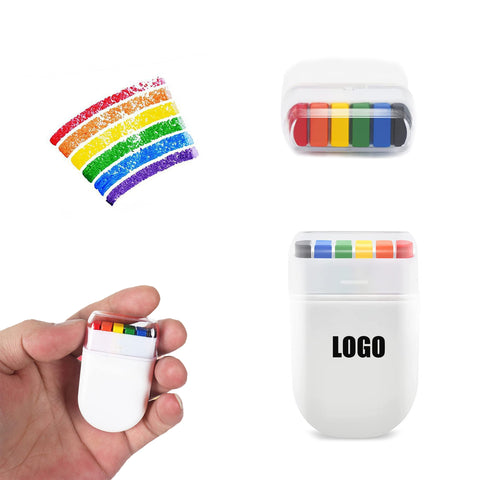 6 Color Color Rainbow Crayon Face Painting
