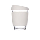 8.5 Oz Glass Coffee Mug With Silicone Lid And Insulated Sleeve