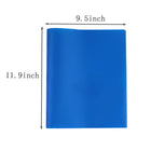 Durable Plastic Folder with 2 Pockets & Fasteners