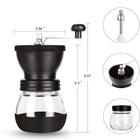 Precision Manual Coffee Bean Grinder With Storage Tanks