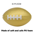 3.5" Gold Soft Pu Foam Football Stress Reliever