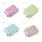 Portable Travel Wheat Straw Sealed Moisture-Proof Pill Box