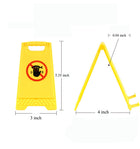 Portable With Mirror Warning Sign Shaped Cell Phone Holder