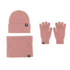 Knitted Hat, Scarf And Gloves Three-Piece Set