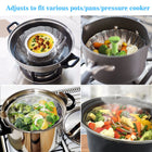 Folding Stainless Food Steamer Basket For Cooking