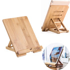 Bamboo Folding Tablet Holder For Desk