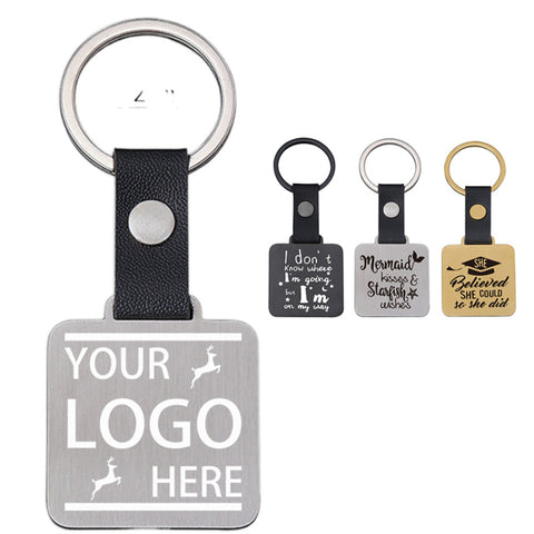 Metal Keychain with Pendant