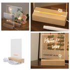 LED Night Light Note Board