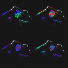 Rechargeable Halloween LED Light Mask For Festival Cosplay