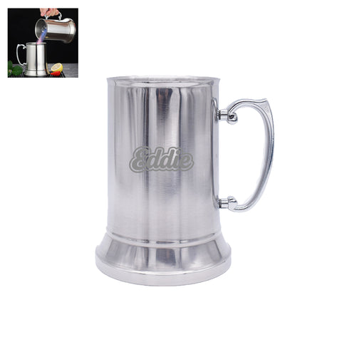 14 Oz. Double Wall Stainless Steel Beer Mug