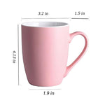 12 Oz Coffee Cups With Handles Matte Ceramic Coffee Mug