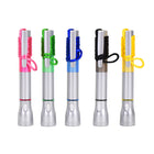 5-Inch LED Light-Up Pen with Necklace, Black Ink, Torch