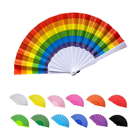 9'' Plastic Handheld Folding Fan