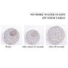 4" Ceramics Absorbent Coaster with Cork Base