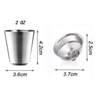 8 Oz Leather Wrap Flask Gift Set With 2 Cups & 1 Funnel