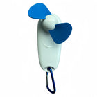 LED Silent Handheld Fan With Carabiner