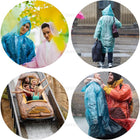Portable Disposable Emergency Raincoats In A Ball