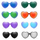 Solid Color Heart Shaped Sunglasses