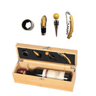 Bamboo Wood Wine Box Kits With Wine Tools And Accessories