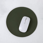 Round Pu Leather Non-Slip Mouse Pad