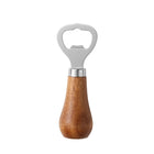 Stainless Steel Bottle Opener With Wooden Handle