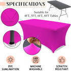 Full Color Custom 6Ft Stretch Tablecloth