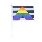 Hand Waving Colorful Flag