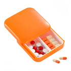 Portable Push Pull 2 Compartment Pill Box