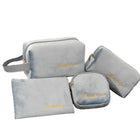 Ladies Cosmetic Soft Velvet Cosmetic Storage Bag Set Of 4