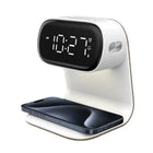 Bedside Lamp with Clock with 10W Wireless Charging