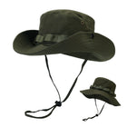 Sun Hat Wide Brim Boonie Hat with Drawstring