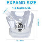 Clear Plastic Foldable Water Container Bag