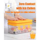 Double Layer Ice Tray For Press Type With Box And Shovel