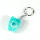 Mini Tooth Shaped Keychain Dental Floss 10m Mint Waxed