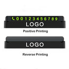Personalized Black Fluorescent Parking Number Plates