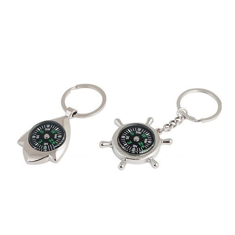 Promotional Gifts Zinc Alloy Compass Keychain