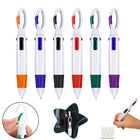 Multicolored Ballpoint Pens with Buckle