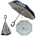 Inversion Auto Open Umbrella w/ C-Shape Handle