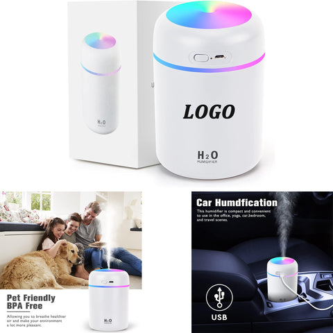 Colorful Cool Mini Humidifiers with LED Night Light