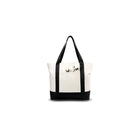 Canvas Tote with External Pocket