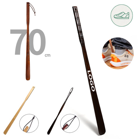 Solid Wooden Shoe Horn With Long Handle